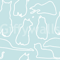 Munki and the Spot - Water & White Wallpaper⁠
