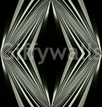 Schwarz-weißes geometrisches Diamantprisma – MALCOLM Tapete