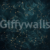 Heros and Constellations - Petrol Wall Mural