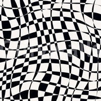 Warped Monochrome Checkerboard Wallpaper⁠