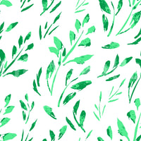 Handgezeichnete Tapete mit grünem Gartenmotiv