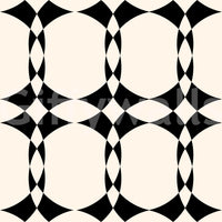 Papel pintado moderno con patrón geométrico de círculos entrelazados