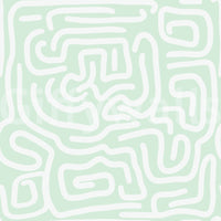 Abstrakt Mint Flow Tapet