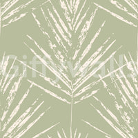 Papier peint esquisse de feuille verte douce