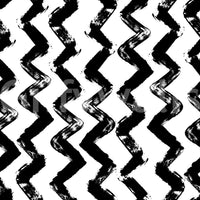 Tapet cu pensulări Chevron monocrome