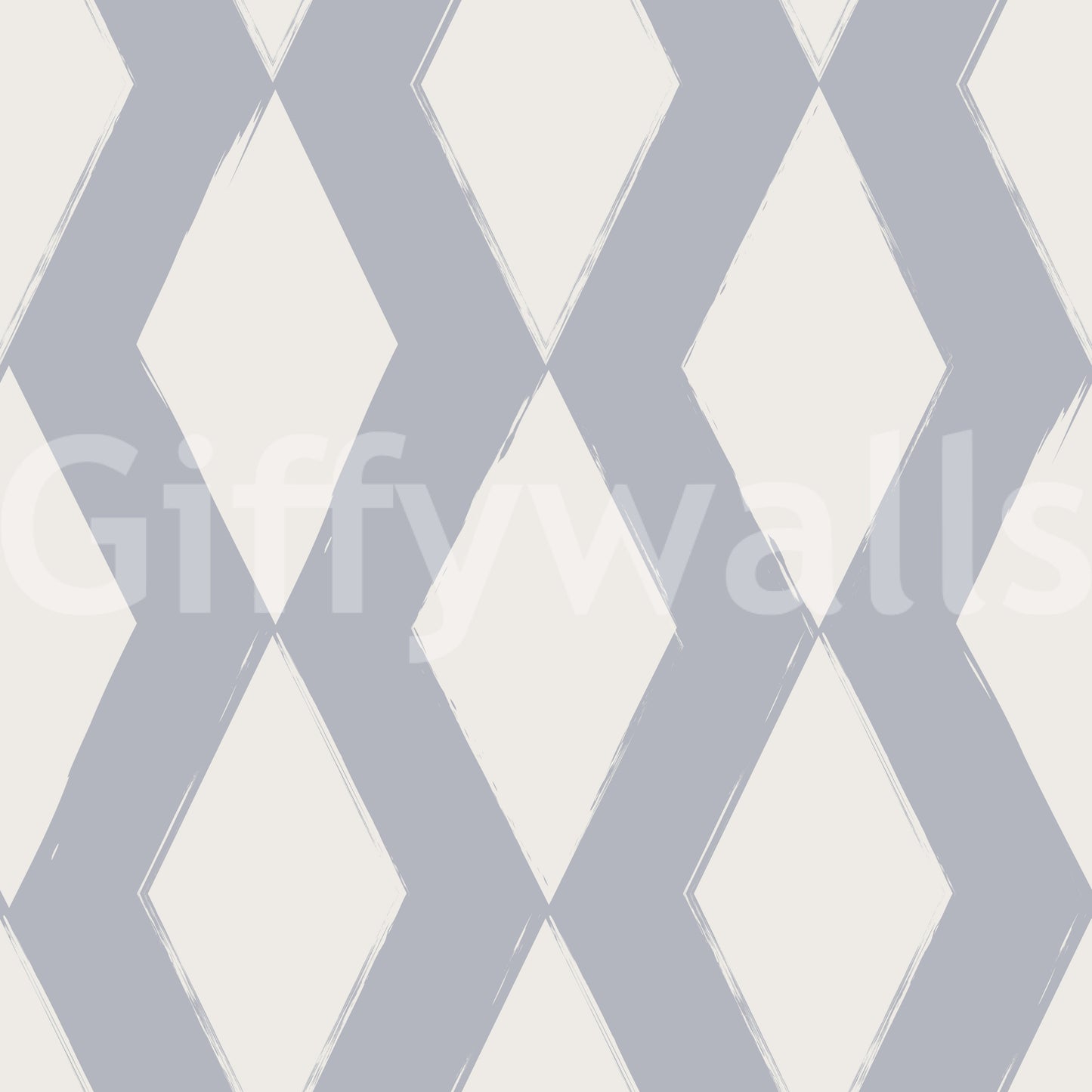 Graue geometrische Pinselstrich-Diamant-Tapete