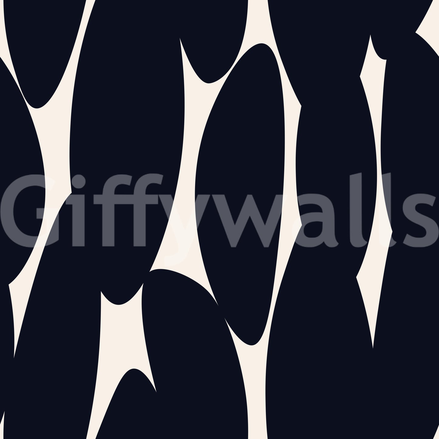 Minimalistische organische Silhouetten-Tapete