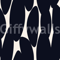Minimalistische organische Silhouetten-Tapete