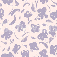 Lavender Painted Floral Bloom Wallpaper⁠