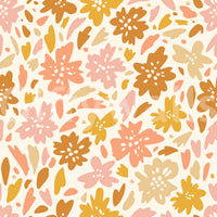 Boho blomstereng tapettryk