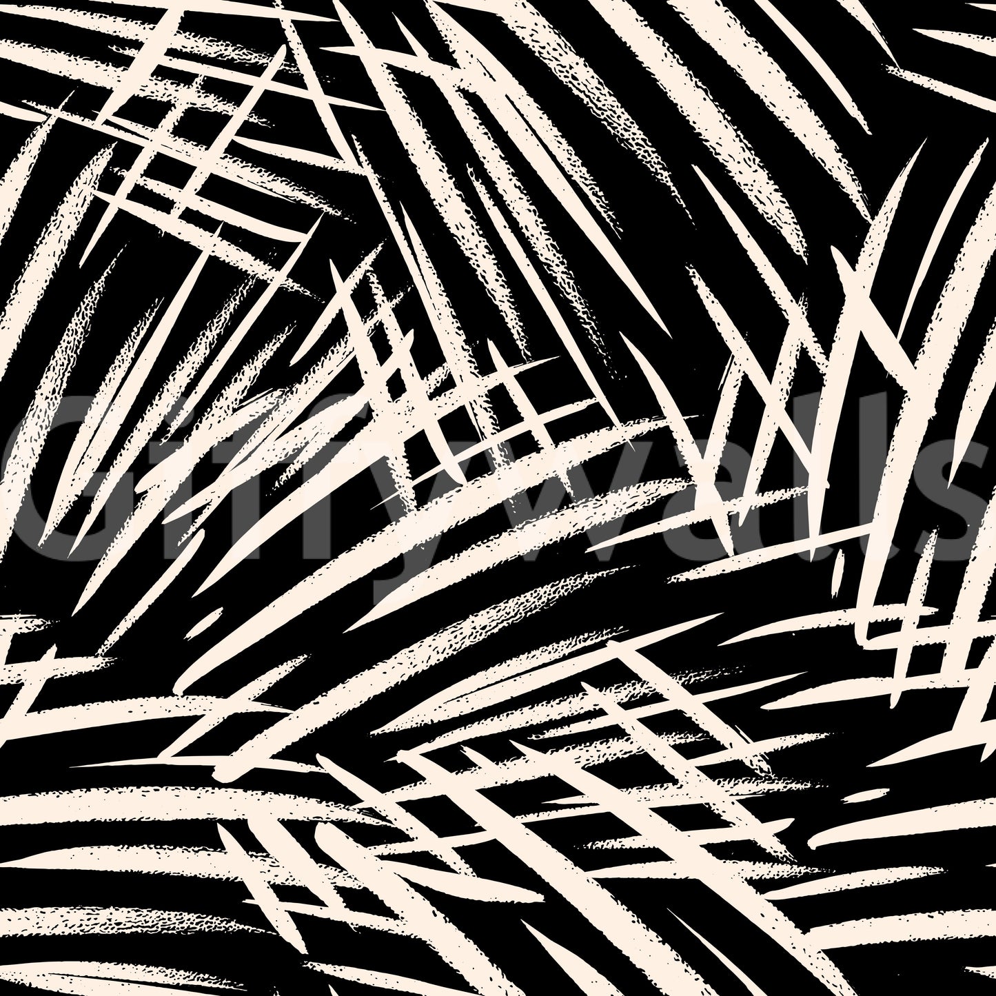 Monochrome Tapeten mit linearen Pinselstrichen