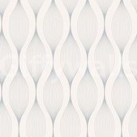 Minimalistische Tapete mit sanften grauen Kurven