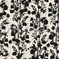 Ink Blossom Silhuet Tapet