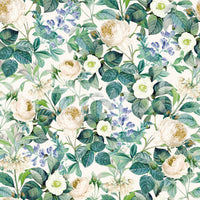 Vintage Botanische Englischer Garten Flora Tapete