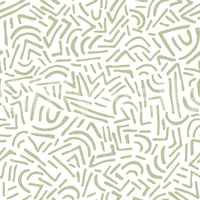 Papel de Parede Sage Organic Rhythmic Sketch