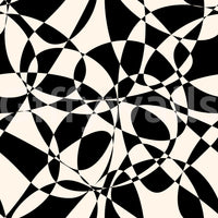 Abstract Geometric Monochrome Flow Wallpaper⁠