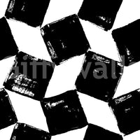 Papier peint monochrome à motifs de coups de pinceau carrés