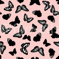 Monochrome Butterfly Flight Wallpaper⁠
