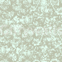 Papel pintado de diseño floral lineal Heritage