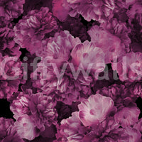 Velvet Petal Botanical Dark Wallpaper⁠