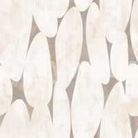 Abstrakte geometrische Formen in Creme und Taupe – Tapete