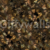 Papier peint feuillage botanique de minuit