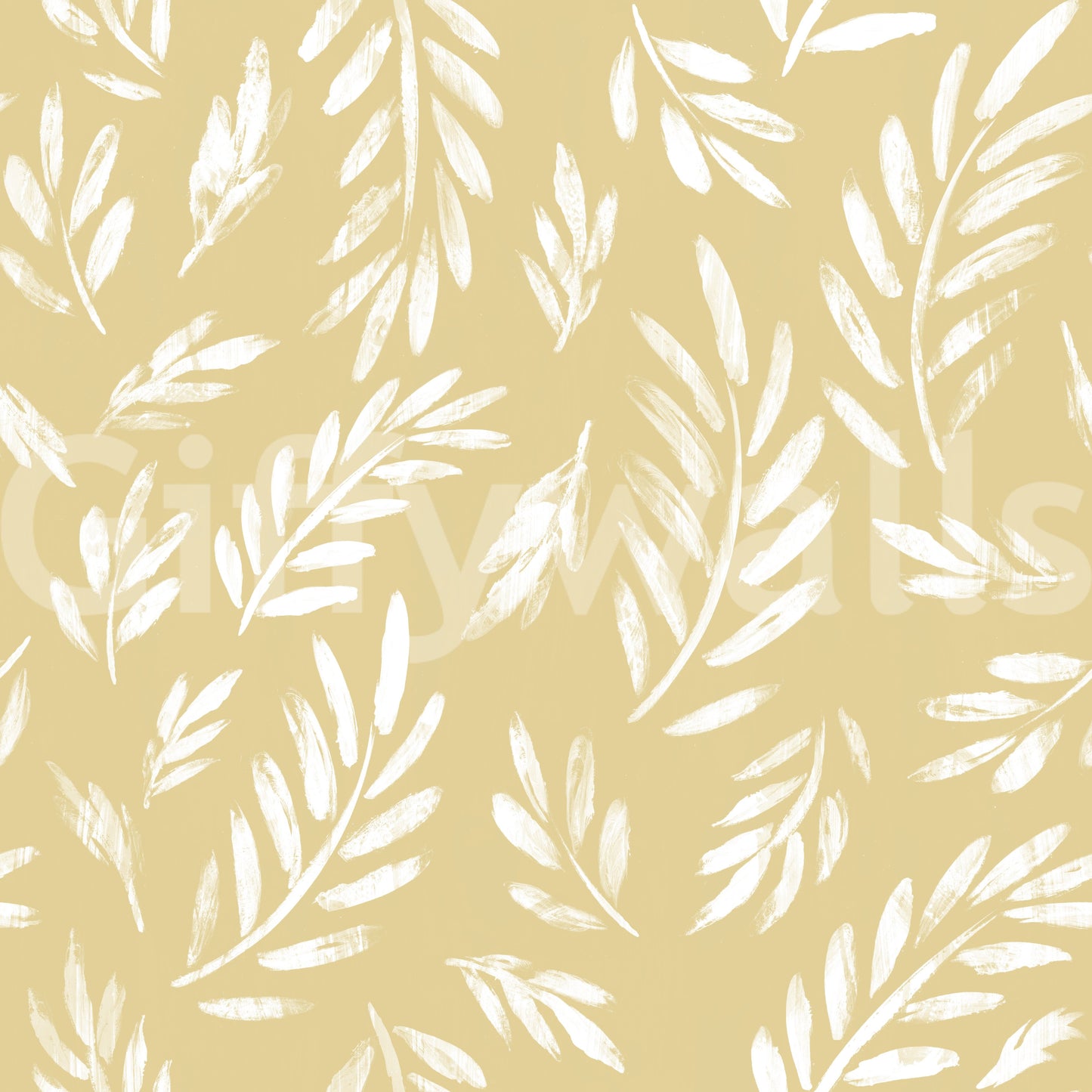 Tapete „Goldene Laubstriche“
