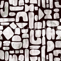 Papier peint à motif de formes peintes abstraites