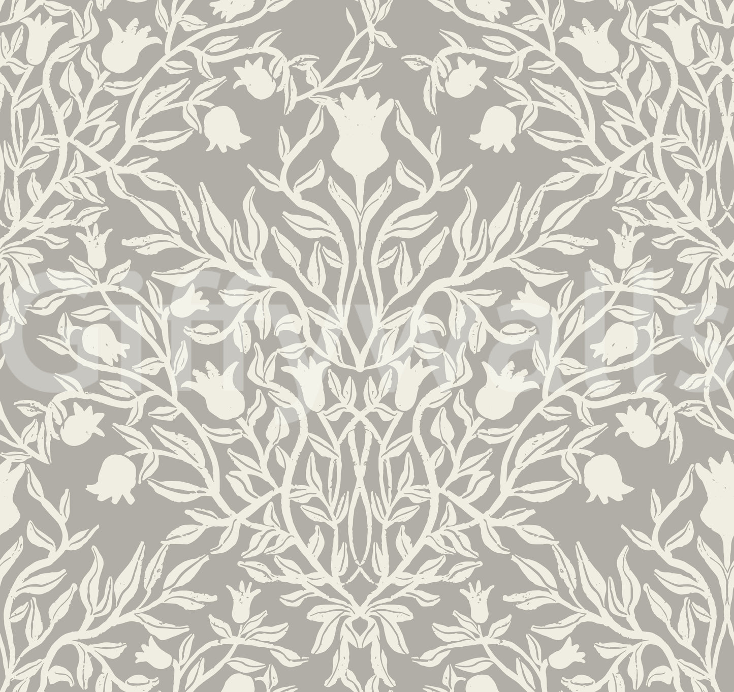 Heritage Damask Botanical Wallpaper⁠