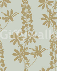 Vintage Botanical Lupine Sketch Wallpaper⁠