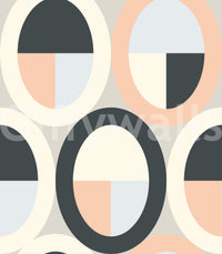 Minimalist Oval Geometry Wallpaper⁠