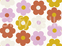 Retro Flower Power Bloom Wallpaper⁠