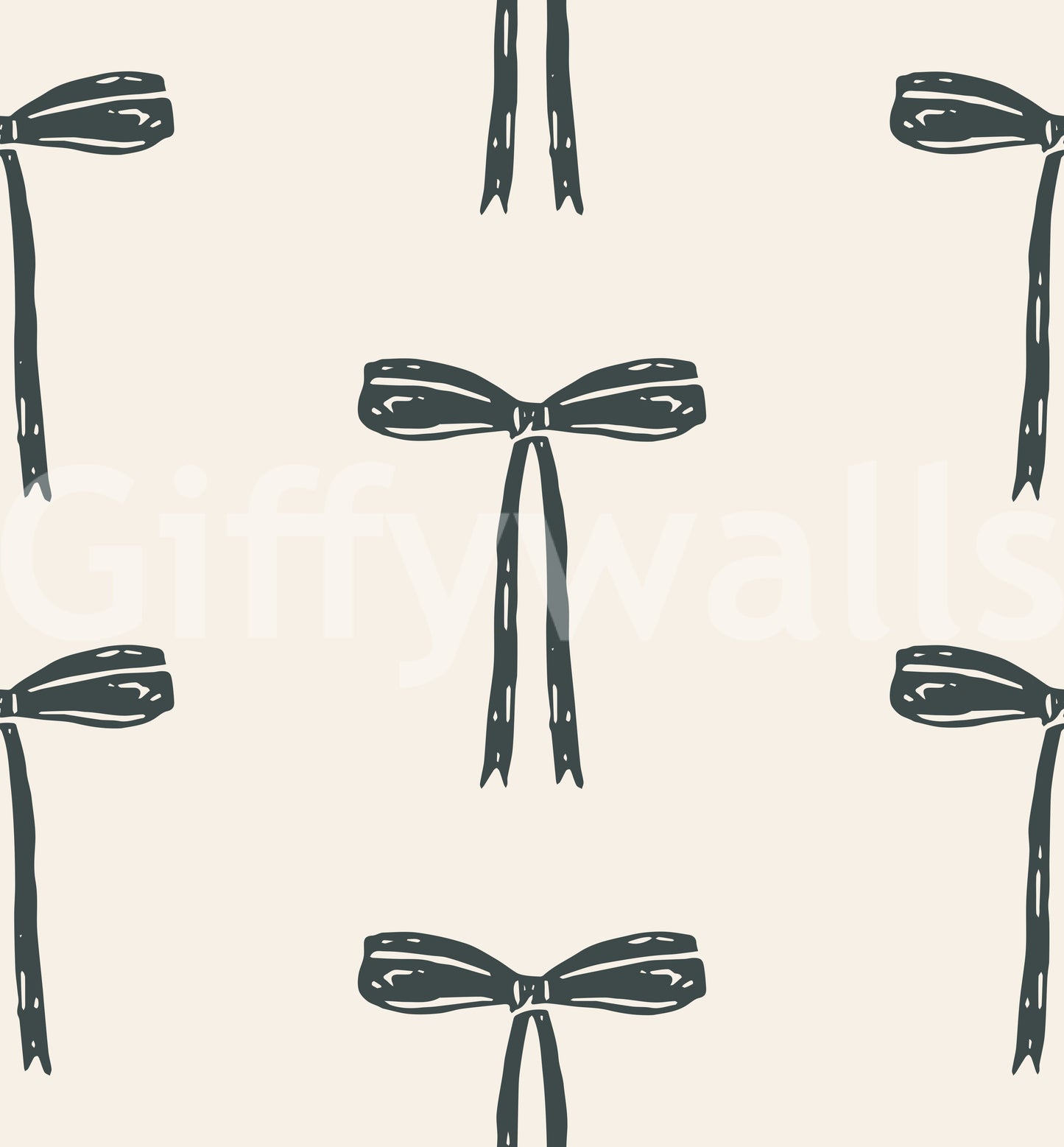 Papier peint minimaliste avec nœuds dessinés à la main⁠