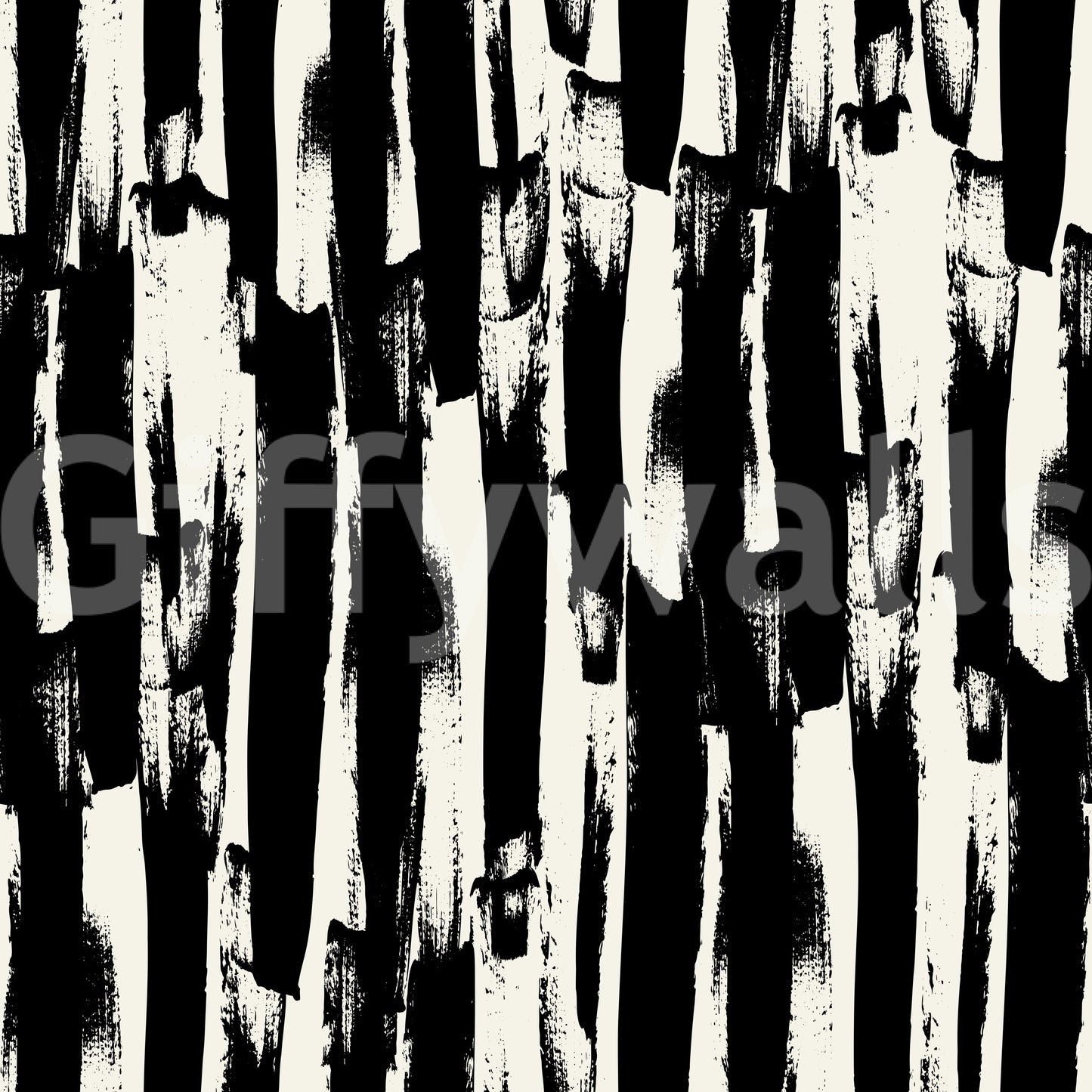Minimalistisk tapet med lodret, malerisk stregkunst