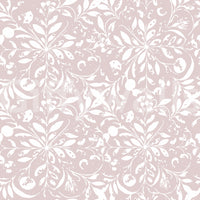 Minimalistisk tapet med blushfarvet blomstermotiv