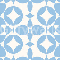 Minimalist Blue Circle Grid Wallpaper⁠