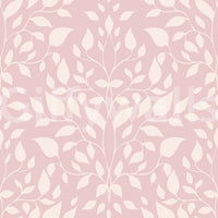 Soft Blush Botanical Damask Wallpaper⁠