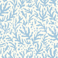 Papel tapiz con patrón abstracto azul de algas marinas