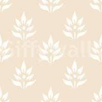 Minimalist Botanical Motif Wallpaper⁠