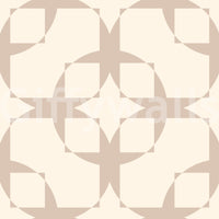 Geometric Intersection Cream Wallpaper⁠