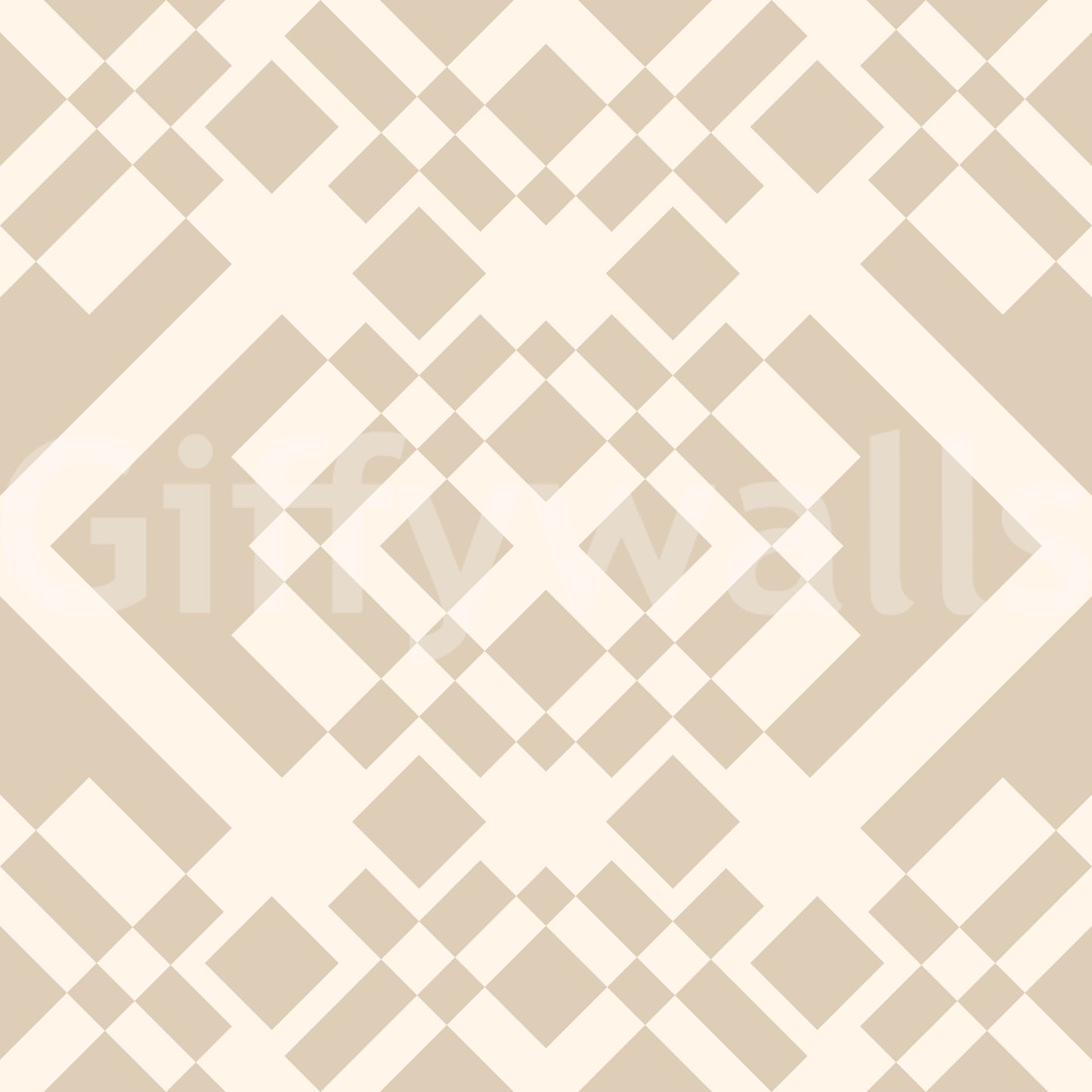 Minimalistisk beige geometrisk gittertapet