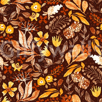 Herbstliche botanische Ernte-Tapete