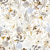 Soft Watercolor Meadow Botanical Wallpaper⁠