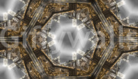 Manhattan-Kaleidoskop-Geometrie-Tapete
