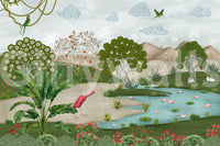 Verzauberte Uferflora – Wandbild