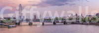 Panorama mural du coucher de soleil sur la Tamise