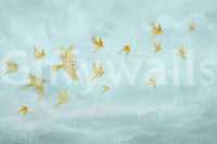 Goldene Voliere – Flug-Wandbild