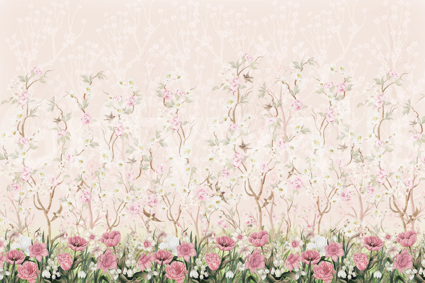 Wandbild „Blühende Gartenwiese“