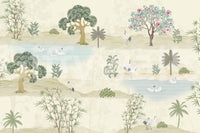Ätherisches Gartenrefugium-Wandbild
