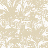 Papier peint minimaliste à motif de frondes tropicales